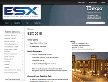 Tablet Screenshot of esx.t3expo.com